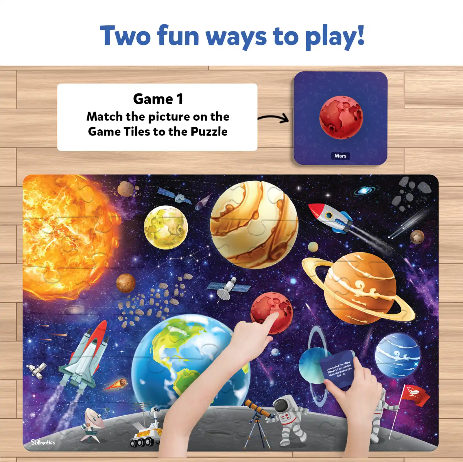 Piece & Play Up in Space | Jigsaw Puzzle (ages 3-7) - Image 4
