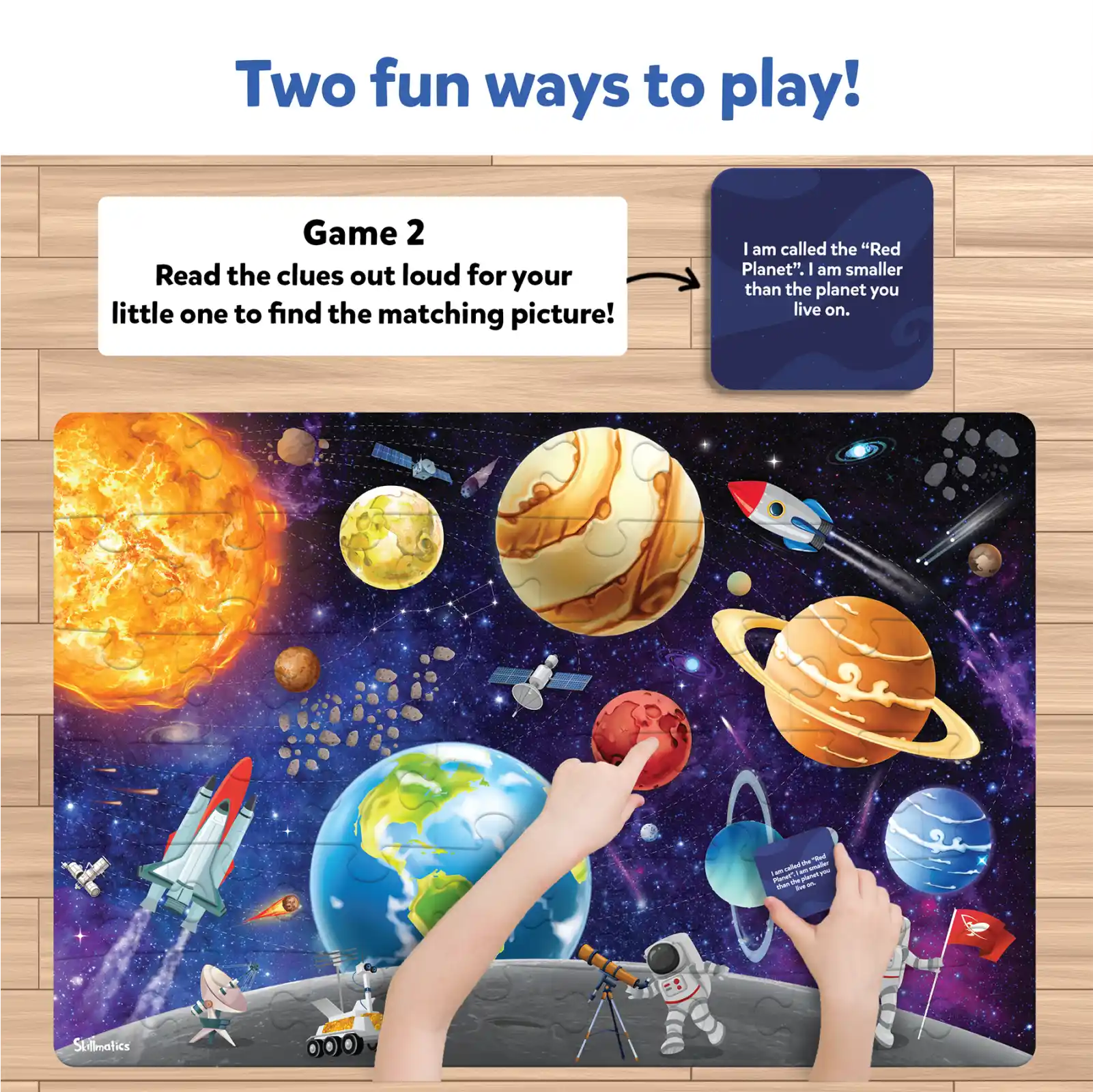 Piece & Play Up in Space | Jigsaw Puzzle (ages 3-7) - Image 5
