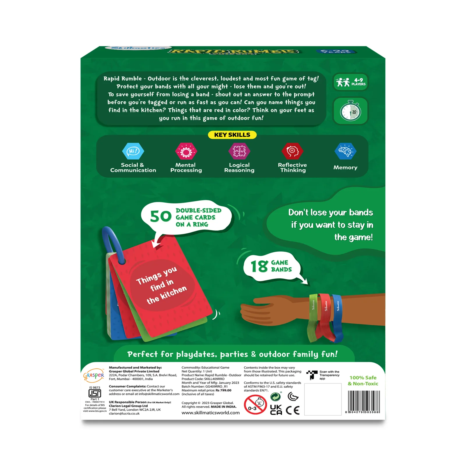 Rapid Rumble Outdoor | Educational & Clever Category Game of Tag (ages 6+) - Image 9