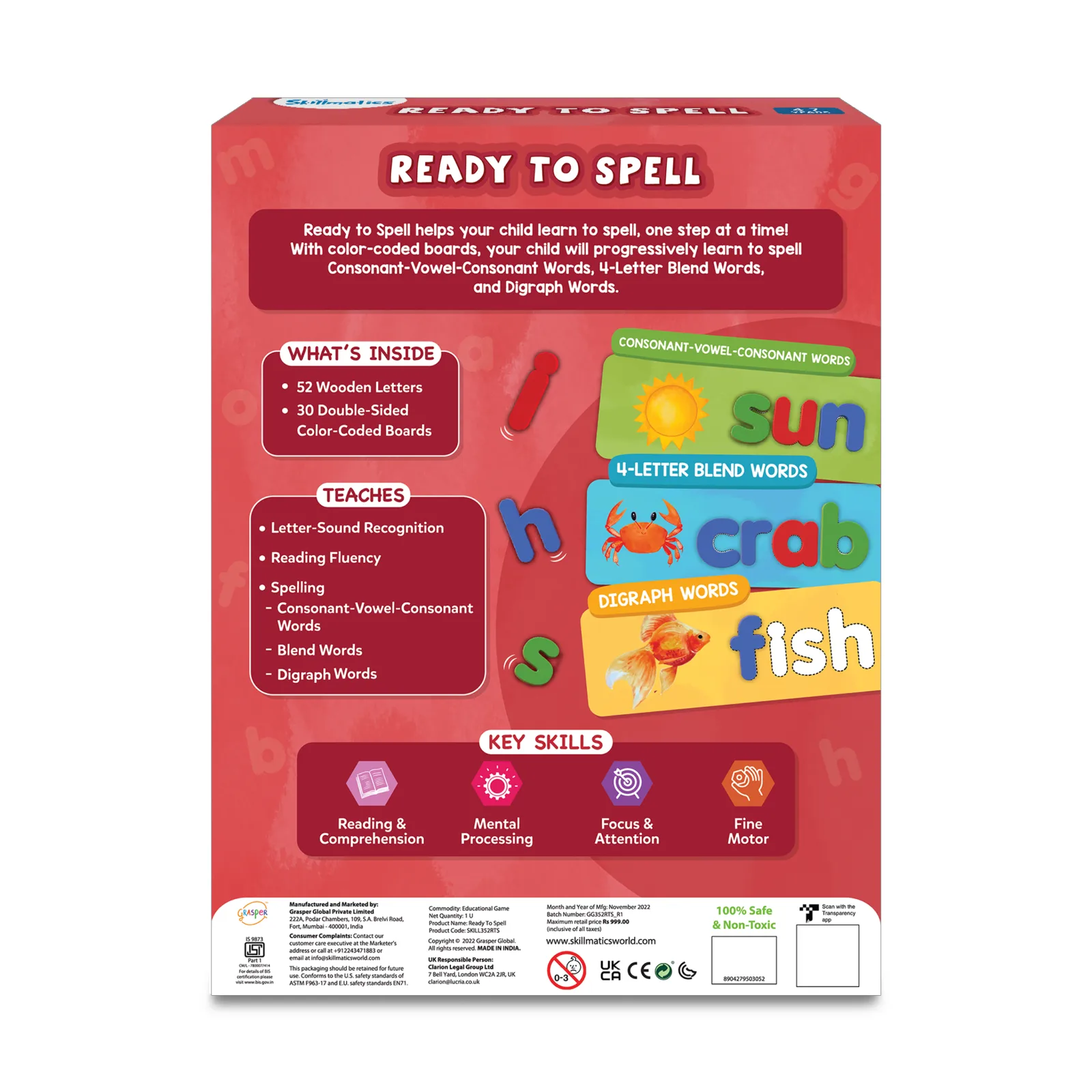 Ready To Spell | Spelling game | Wooden boards (ages 4-7) - Image 10