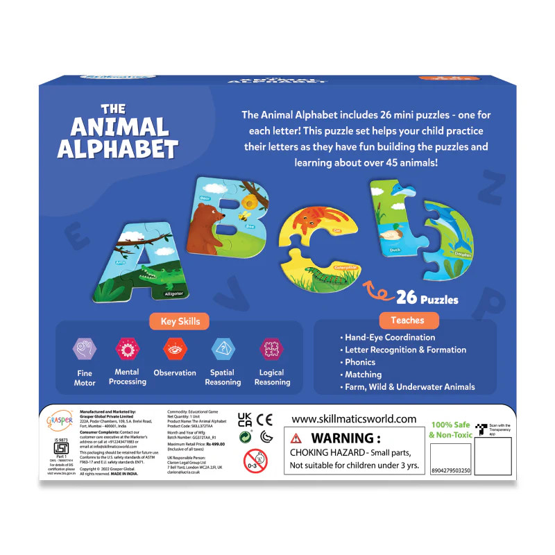 The Animal Alphabet | Fun & Educational Jigsaw Puzzle (ages 3-6) - Image 8
