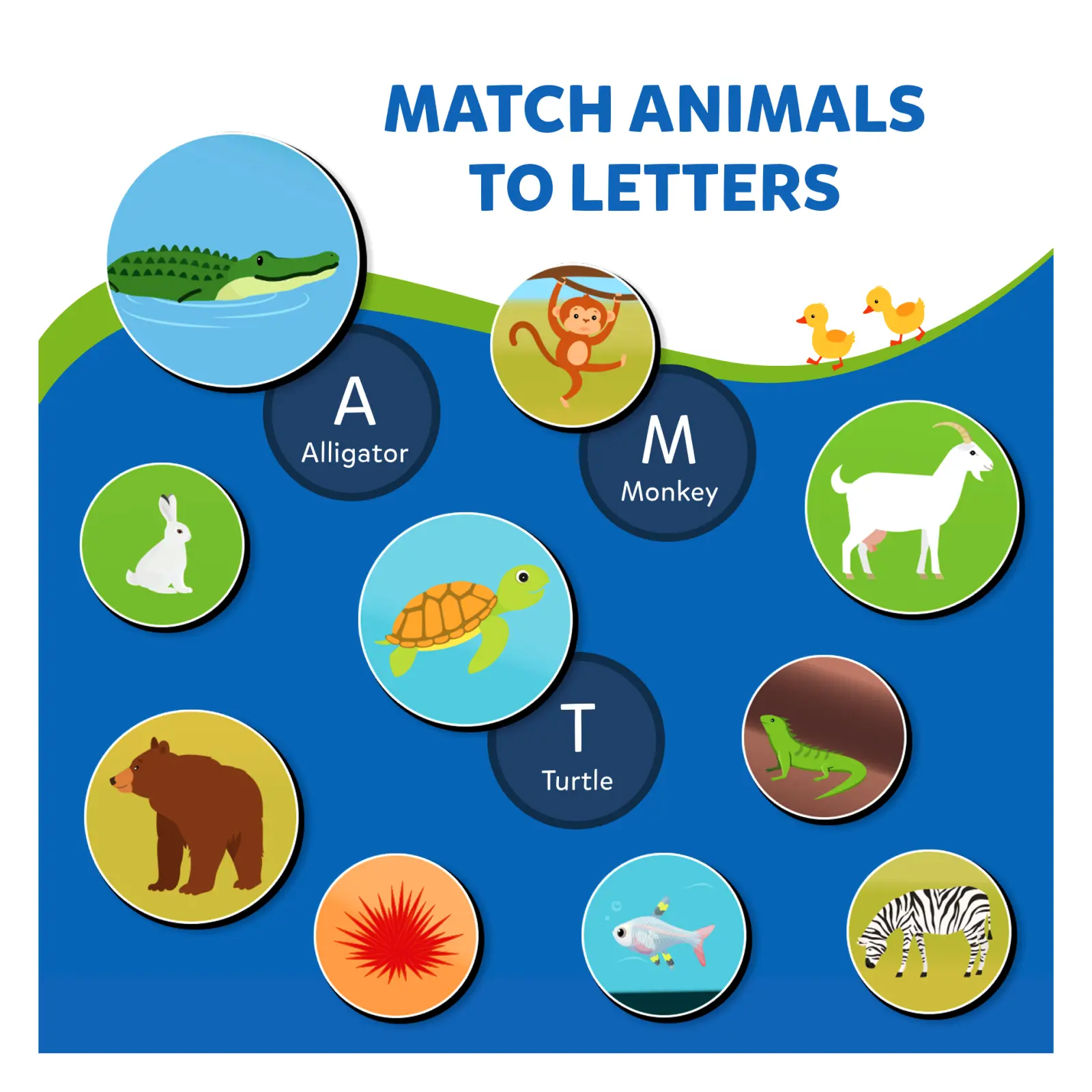 The World of Letters, Numbers & Animals | Magnetic Matching Activity (ages 3-6) - Image 7