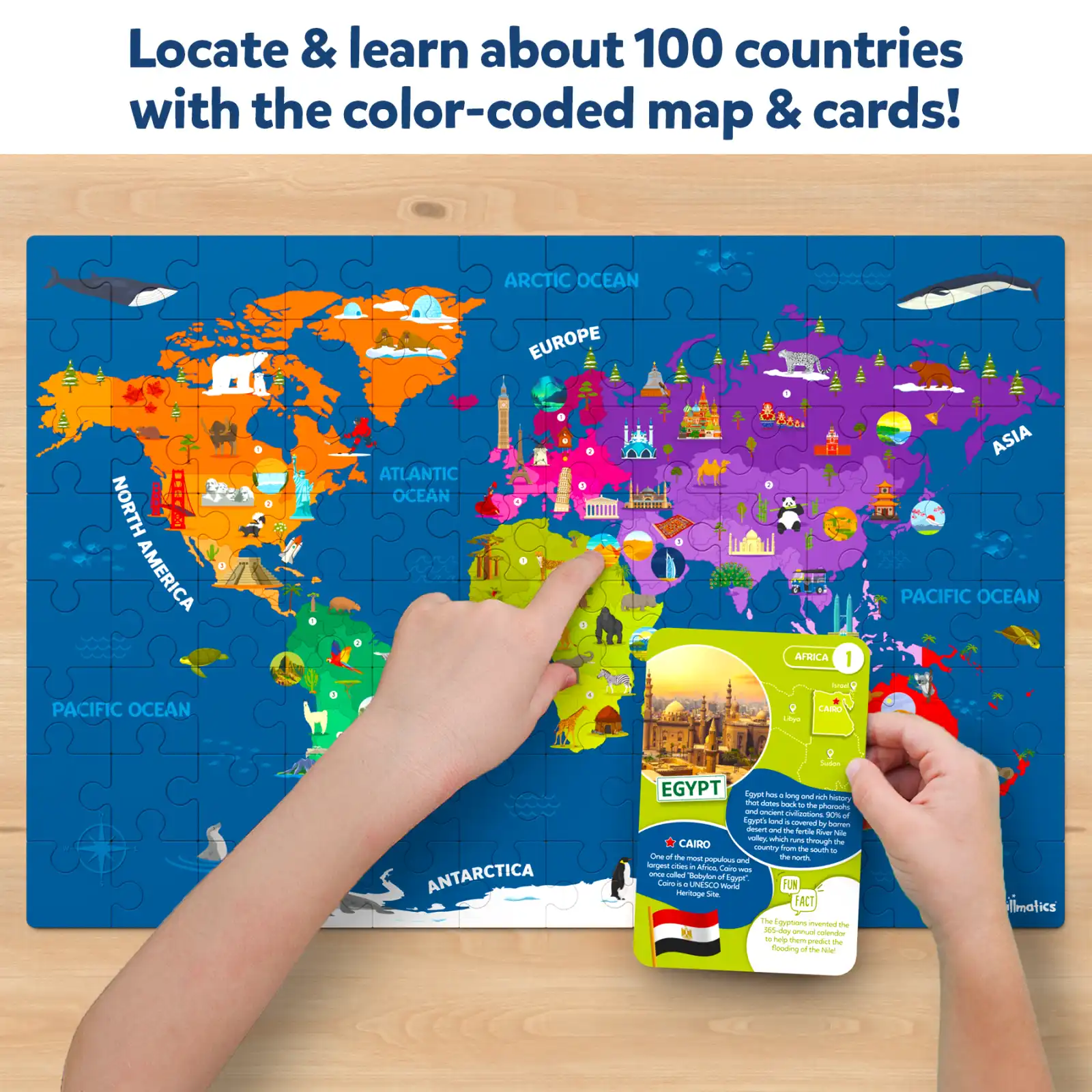 World Map Puzzle (ages 6-12) - Image 4